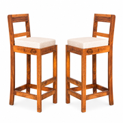 Bistro Solid wood Bar chair (set of 2 chair)
