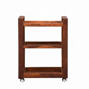 Shaon Solid Sheesham Wood Bar Trolley