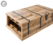 Hexan Solid Wood Wine Trunk