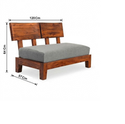 Comfort 2 Seater Solid Wood Sofa