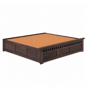 Wave Sheesham Wood Bed