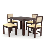 Novan Sheesham Wood 4 Seater Dining table With Bench