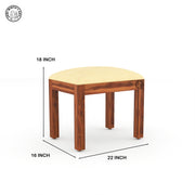 Novan Sheesham Wood 4 Seater Dining table With Bench