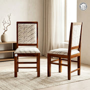 Nora Sheesham Wood 4 Seater Dining Set With Marble Top