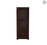 Walken Solid wood Bookshelf With Glass Door