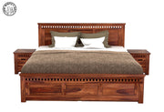 Barley Sheesham Wood Bed