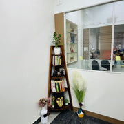 Valley Solid Wood Corner Book Shelf