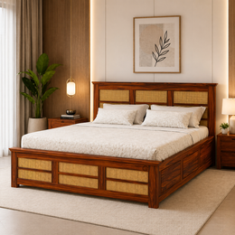 Canny Solid wood bed