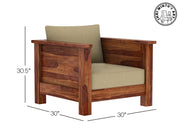 Fustin 5 Seater Solid Wood Sofa