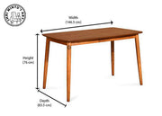 Zonal Solid Wood Dining Table Set