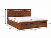 Nuraan Sheesham Wood Bed
