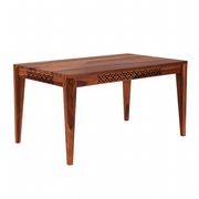 Frond Sheesham Wood 6 Seater Dining Set