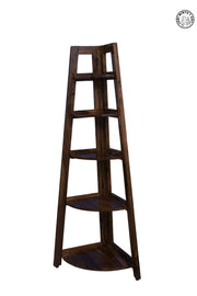 Valley Solid Wood Corner Book Shelf