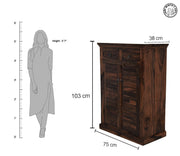 Canrey Solid Wood Shoe Rack