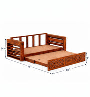 Aviva Solid Wood Sofa Set (Cum Bed)