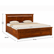 Nuraan Sheesham Wood Bed