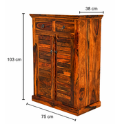 Canrey Solid Wood Shoe Rack