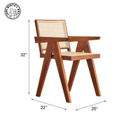 French Rattan Arm Chair