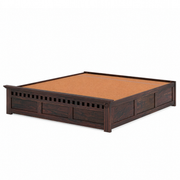Wave Sheesham Wood Bed