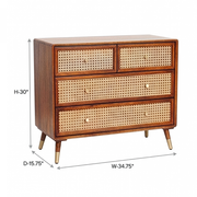 Jerica Solid Wood Chest of Drawers