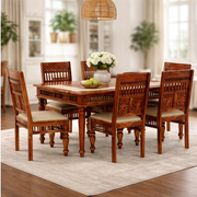 Ghirli Sheesham Wood 6 Seater Dining Set