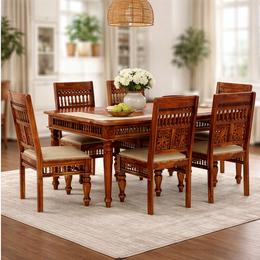 Ghirli Sheesham Wood 6 Seater Dining Set