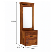 Felner Dressing Table With Storage Stool