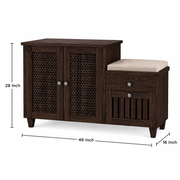 Hopkin Solid Wooden Shoe Rack