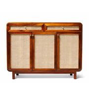 Raphia Solid Wood Shoe Rack