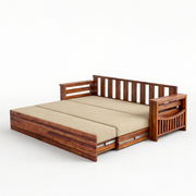 Delha Solid Wood Sofa Cum Bed