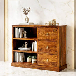 Fidel Solid Wood Bookshelf