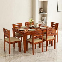 Ranow Sheesham Wood 6 Seater dining set