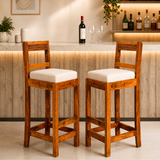 Bistro Solid wood Bar chair (set of 2 chair)