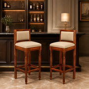 Retro Solid wood Bar chair (set of 2 chair)