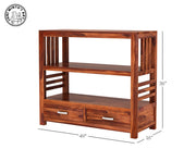 Jafferson Solid Wood Bookshelf