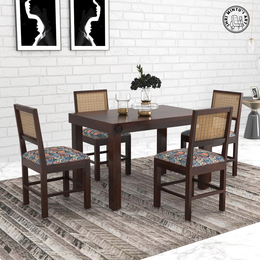 Hexa Sheesham Wood 4 seater Dining Set