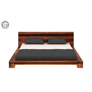 Brown Low Floor Double Bed
