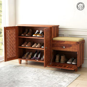 Inkin Solid Wood Shoe Rack