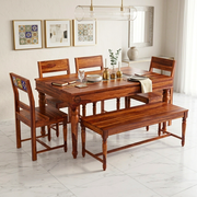 Haneaw Sheesham Wood 6 Seater Dining Set