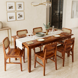 Kannva Sheesham Wood 6 Seater Dining Set