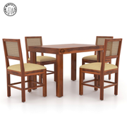 Solen Solid Wood 4 Seater Dining Set