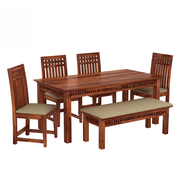 Shilp Sheesham Wood 6 Seater Dining Table