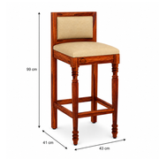 Retro Solid wood Bar chair (set of 2 chair)