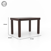 Novan Sheesham Wood 4 Seater Dining table With Bench