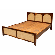 Kairo Solid Wood Cane Bed